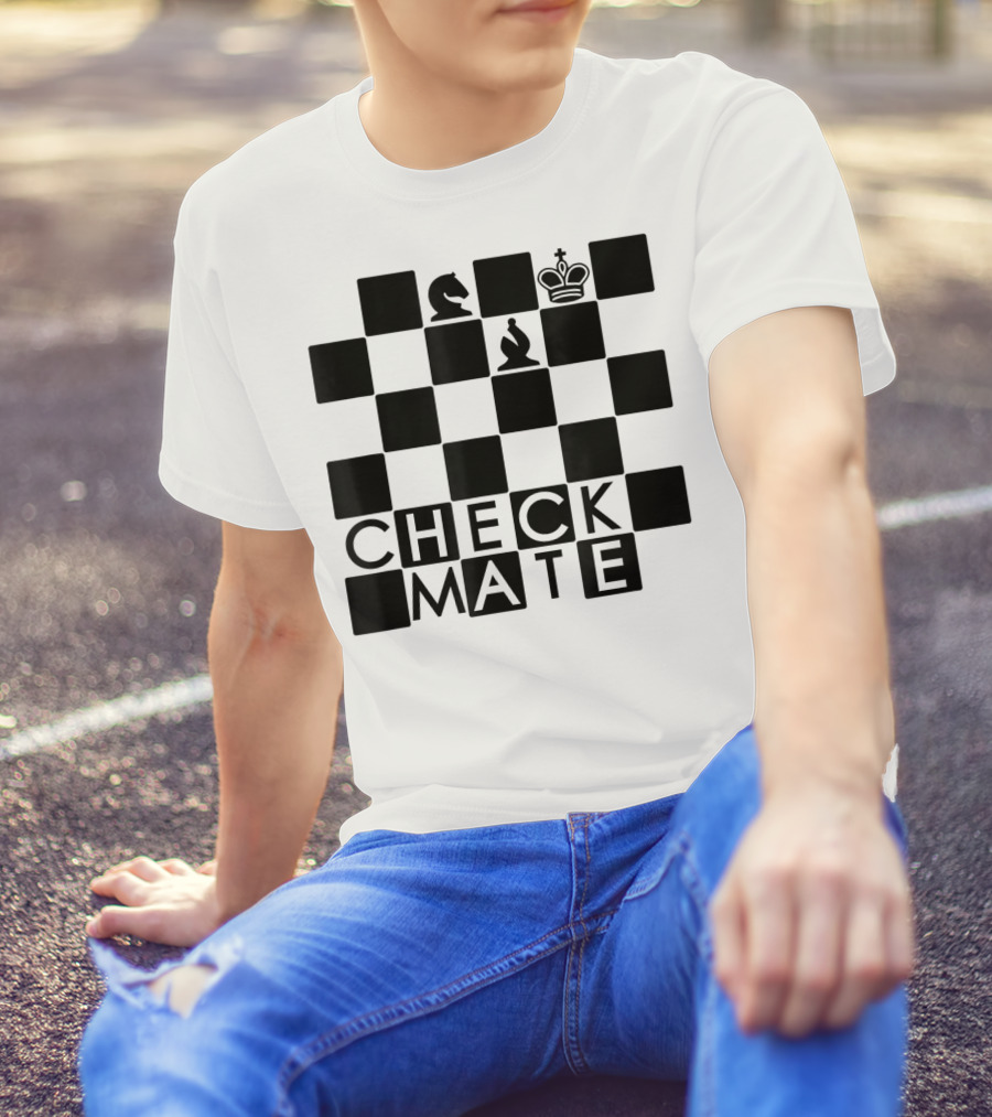 Chess Board Checkmate Knight Bishop King T-Shirt