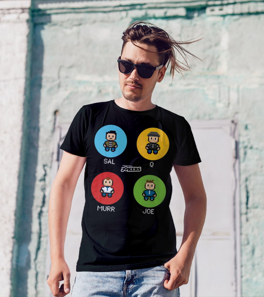 Sal Q Murr Joe Impractical Jokers Pixel T-Shirt