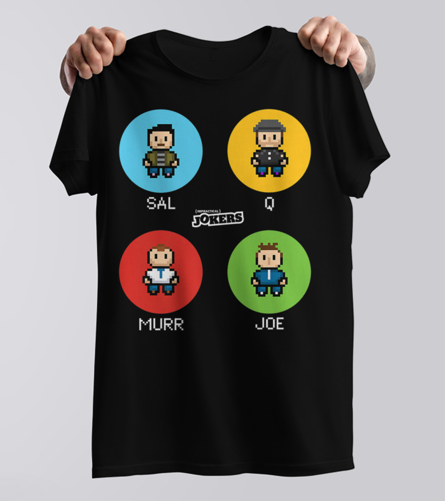 Sal Q Murr Joe Impractical Jokers Pixel T-Shirt