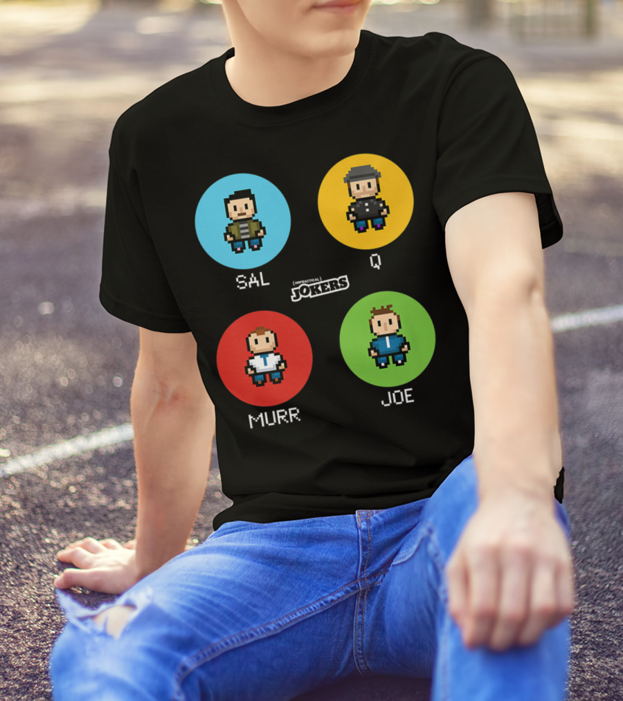 Sal Q Murr Joe Impractical Jokers Pixel T-Shirt