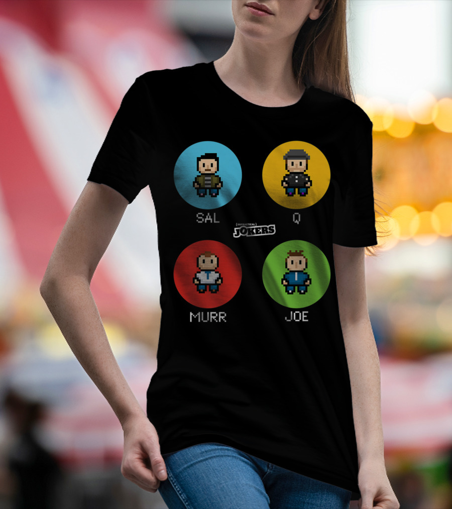 Sal Q Murr Joe Impractical Jokers Pixel T-Shirt