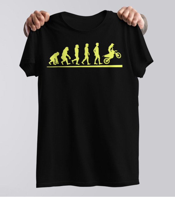Dirt Bike Motocross Evolution Of Motorcycle Rider Progression T-Shirt
