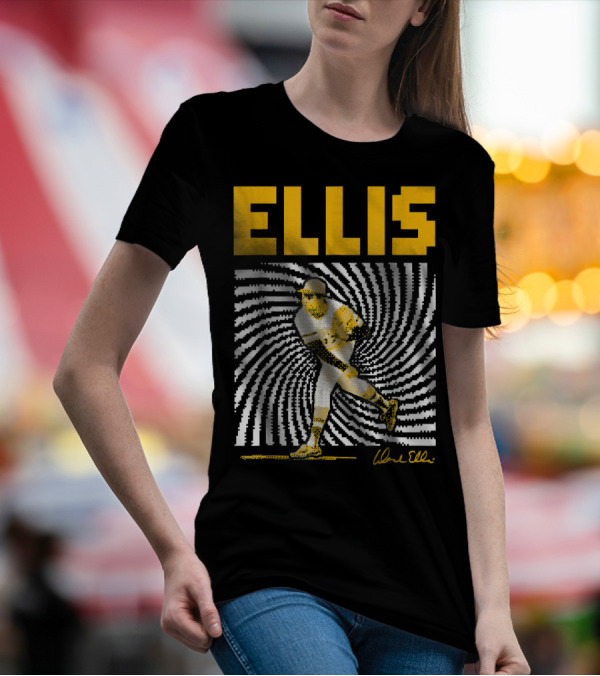 Dock Ellis Signature 8 Bit Spiral Pitching Image T-Shirt