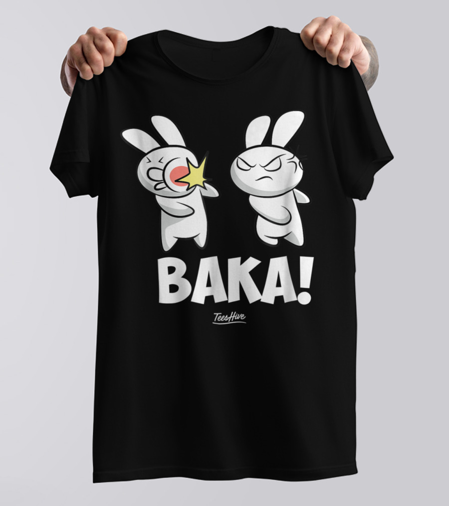 Baka Anime Rabbit Slap Funny Japanese Anime Lover T-Shirt