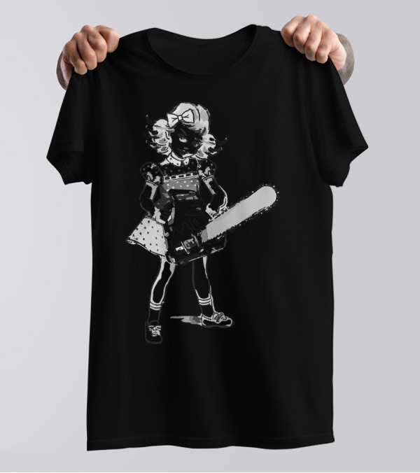 Chainsaw Girl Punk Goth Horror Aesthetic T-Shirt