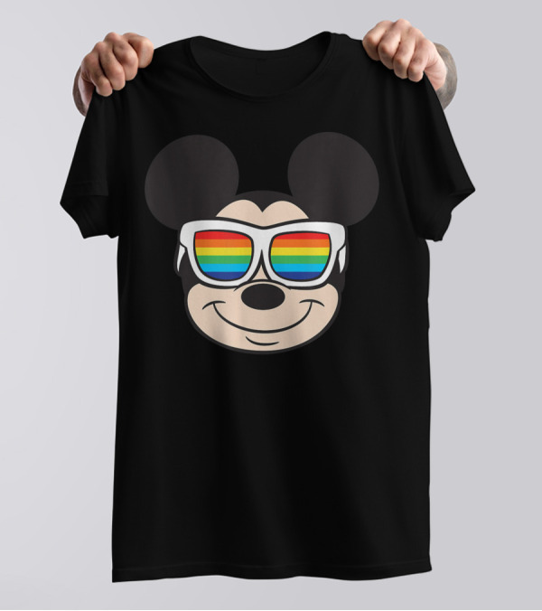 Mickey Mouse Rainbow Sunglasses Disney T-Shirt