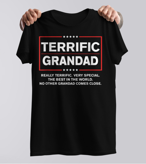 Terrific Grandad Really Terrific Very Special The Best In The World No Other Grandad Comes Close T-Shirt