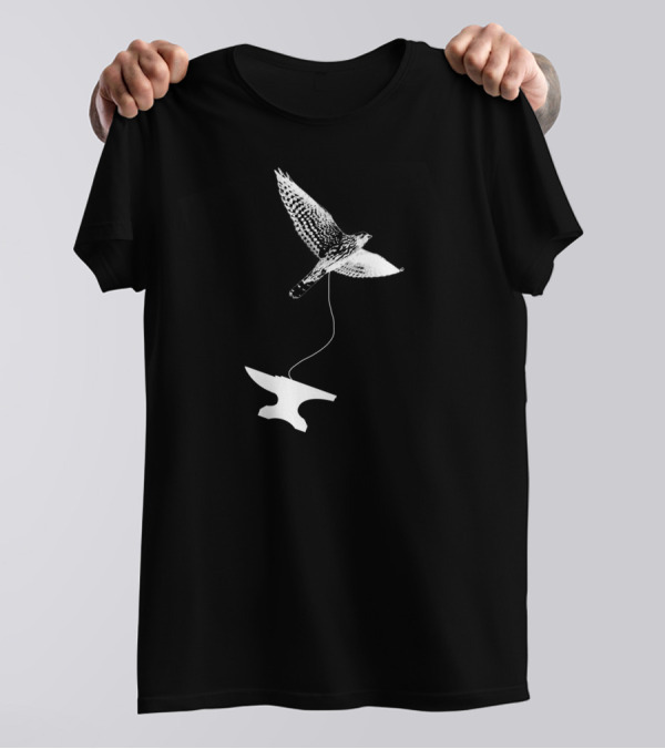 Heavy Falcon Anvil Flight Comedy T-Shirt