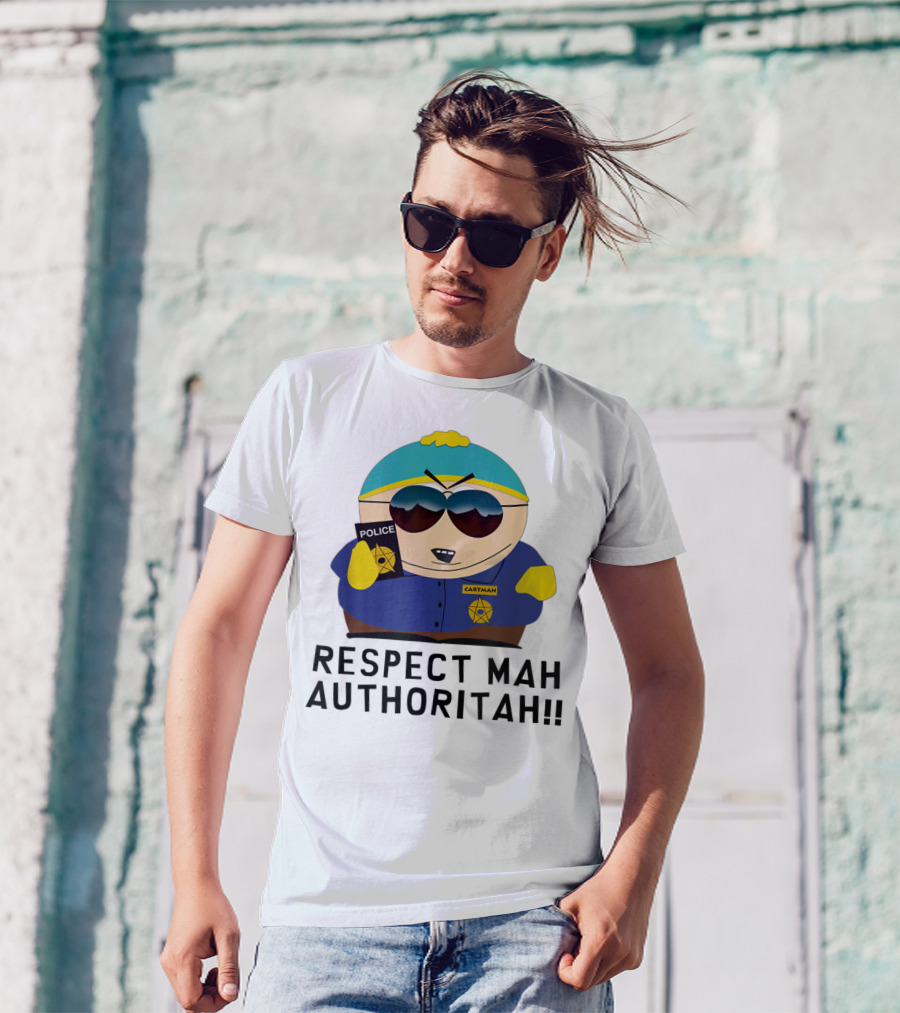 Cartman Police Respect Mah Authoritah T-Shirt