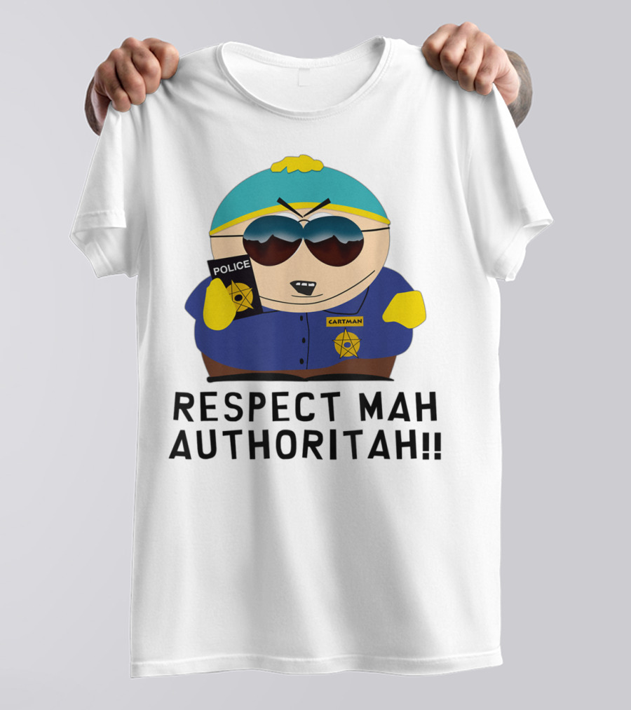 Cartman Police Respect Mah Authoritah T-Shirt