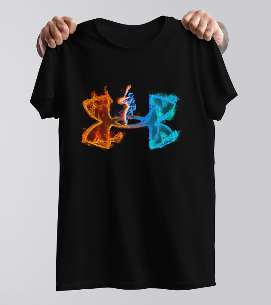 Under Armour Fiery Baseball Player T-Shirt