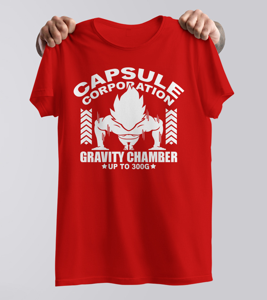 Capsule Corporation Gravity Chamber Up To 300G T-Shirt