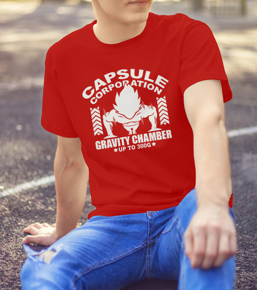 Capsule Corporation Gravity Chamber Up To 300G T-Shirt
