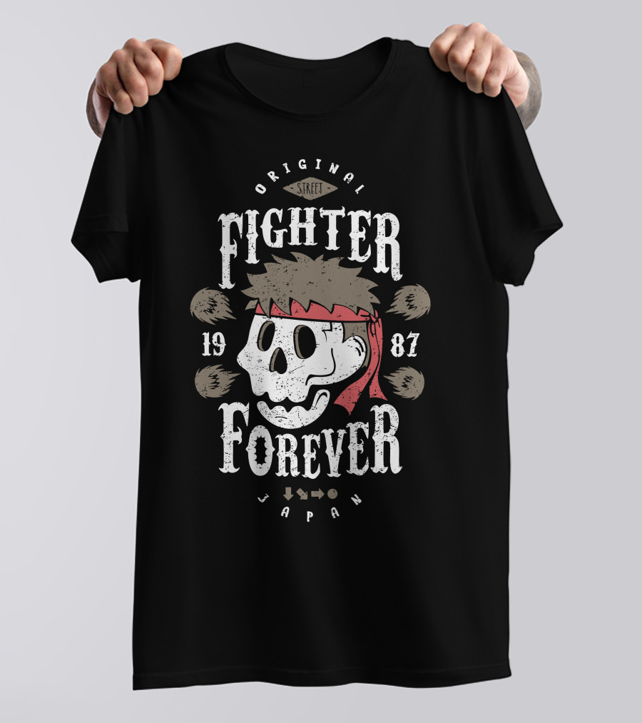 Original Street Fighter Forever Ryu 1987 Japan T-Shirt