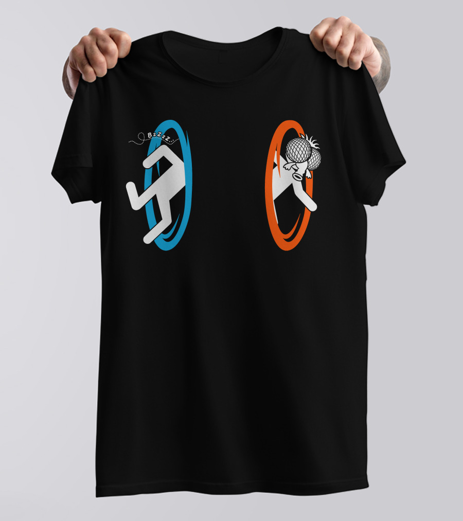 Fly Trouble Bzzz Portal Fly Head Collision T-Shirt