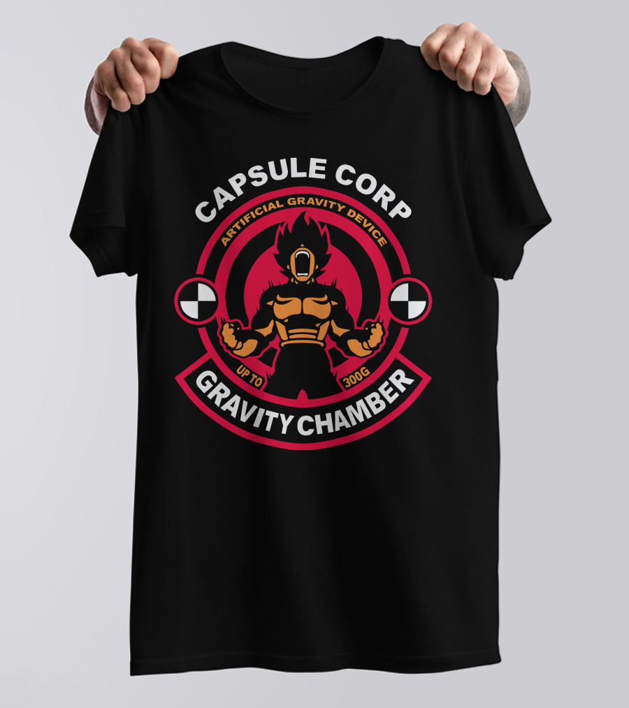 CAPSULE CORP GRAVITY CHAMBER ARTIFICIAL GRAVITY DEVICE UP TO 300G T-Shirt