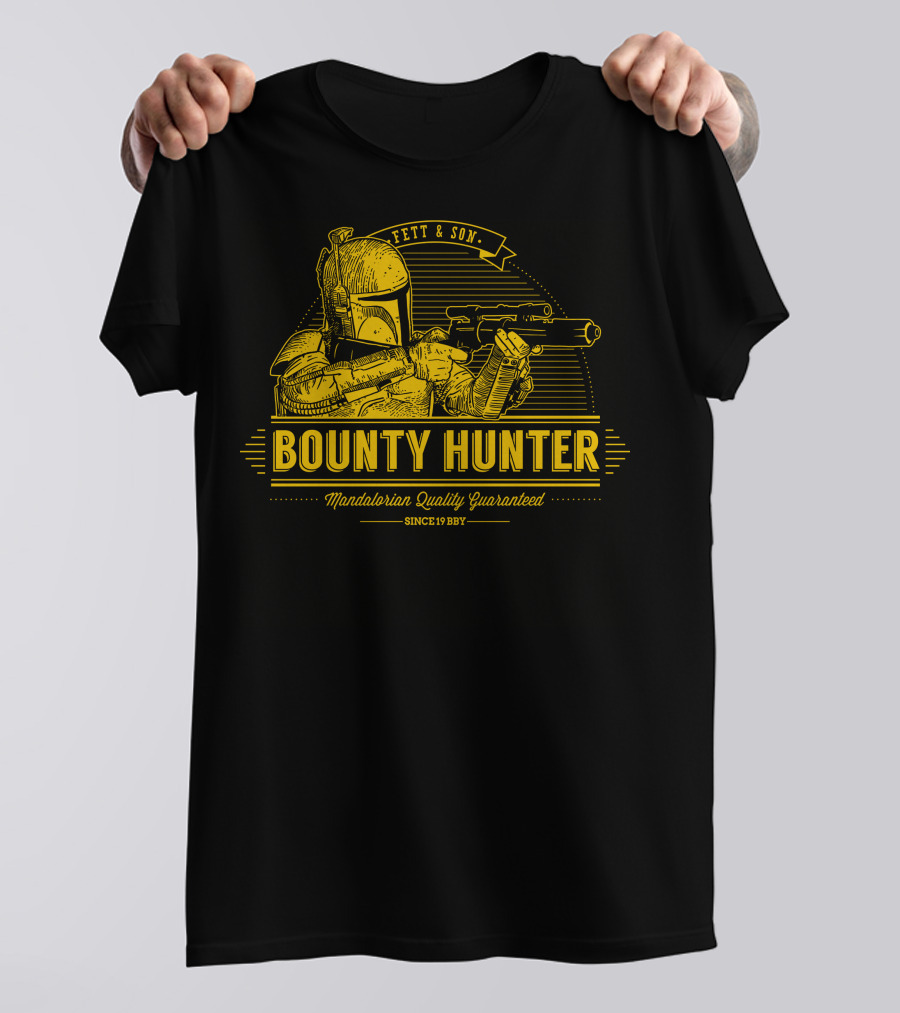 Fett And Son Bounty Hunter Mandalorian Quality Guaranteed Since 1987 T-Shirt