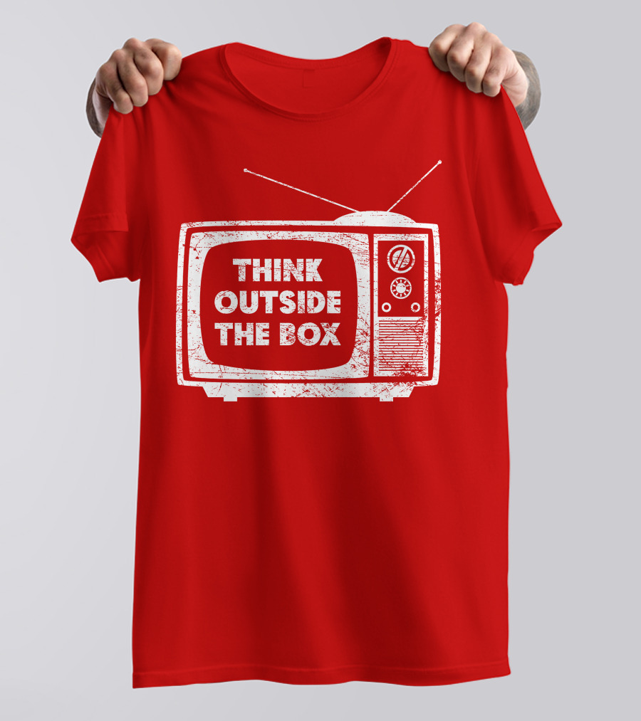 Think Outside The Box Retro Television Concept T-Shirt