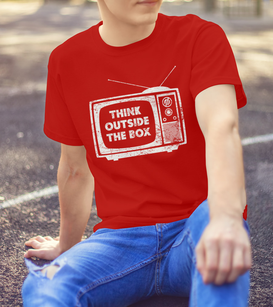 Think Outside The Box Retro Television Concept T-Shirt