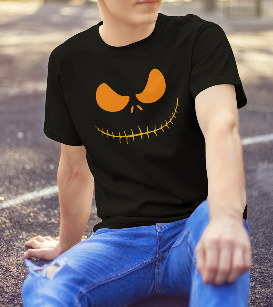 Halloween Smile Jack O'Lantern Face T-Shirt