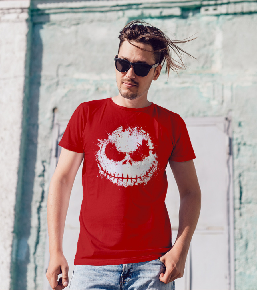 Ink Nightmare Grinning Skull T-Shirt
