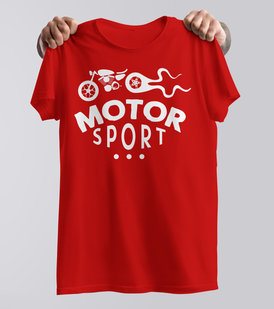 MOTOR SPORT Motorcycle Flame T-Shirt