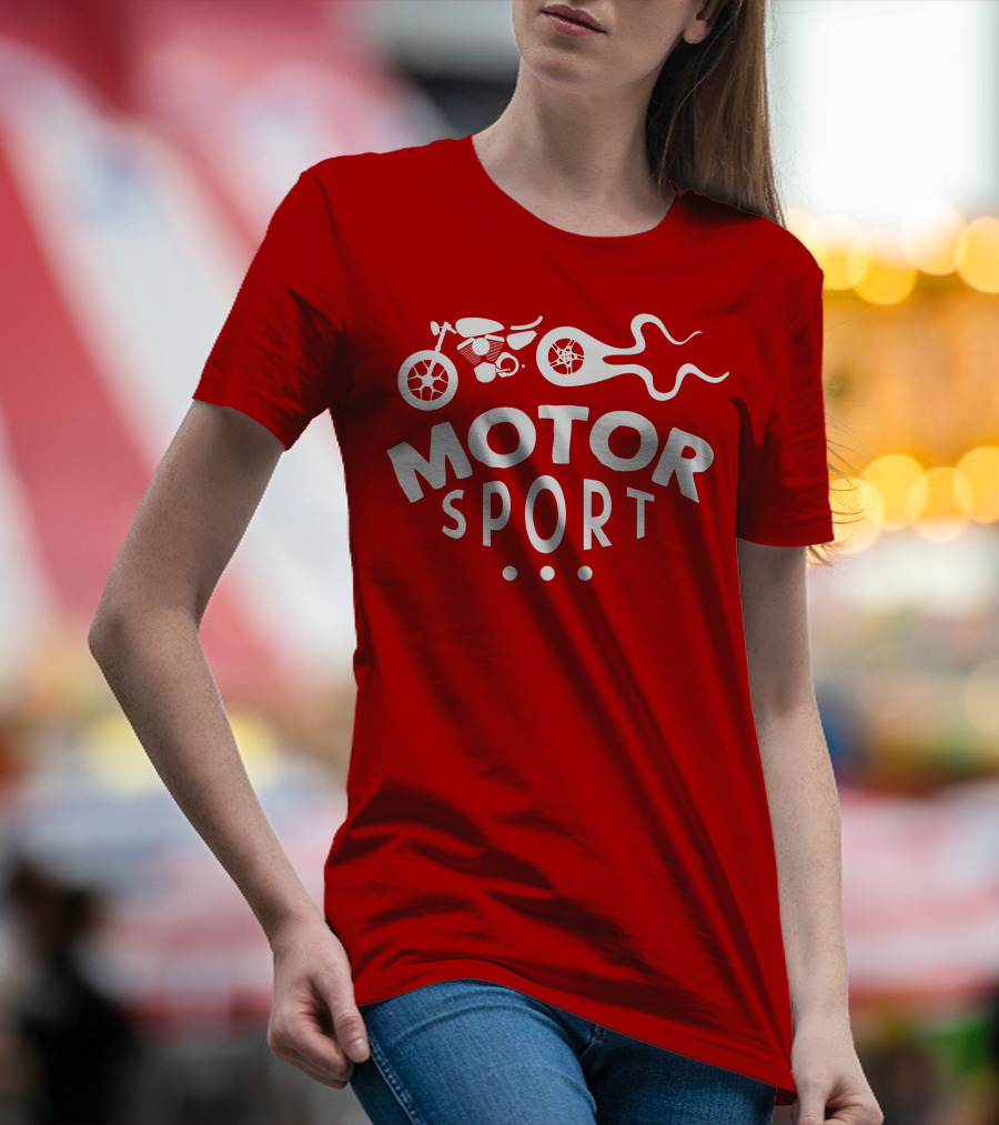 MOTOR SPORT Motorcycle Flame T-Shirt