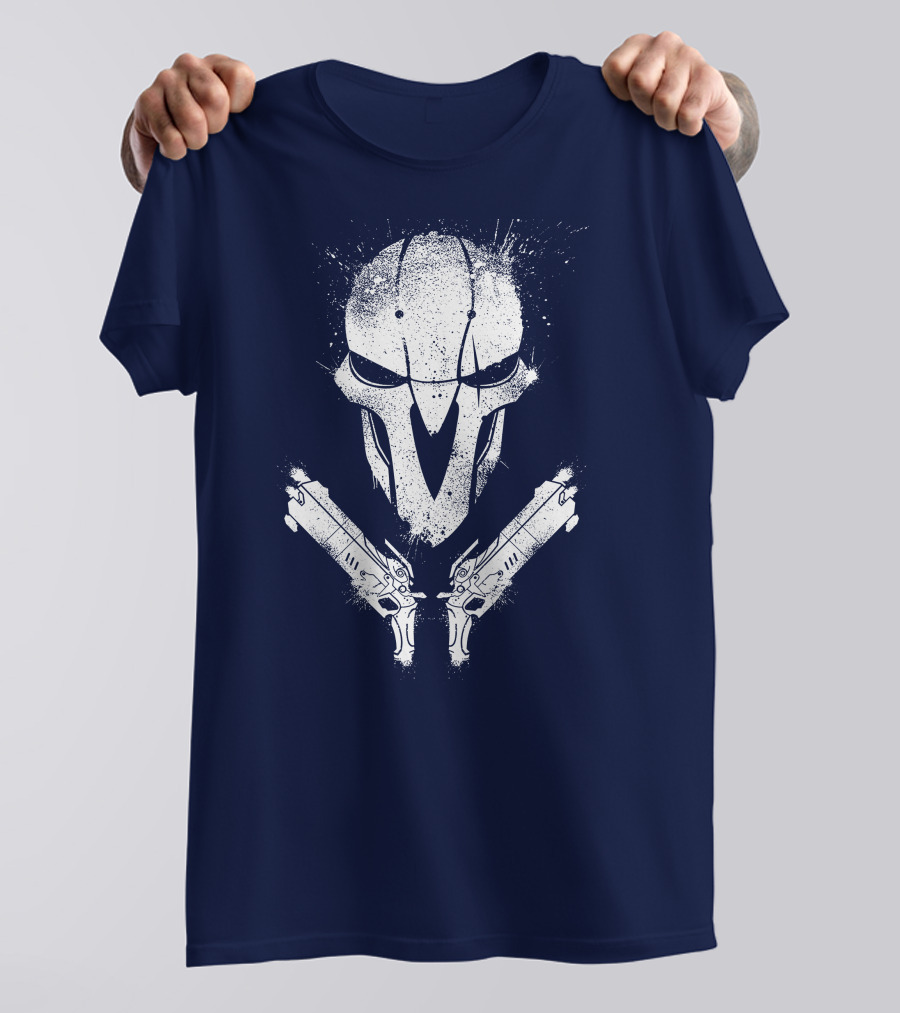 JHIN Reaper Mask With Dual Pistols T-Shirt