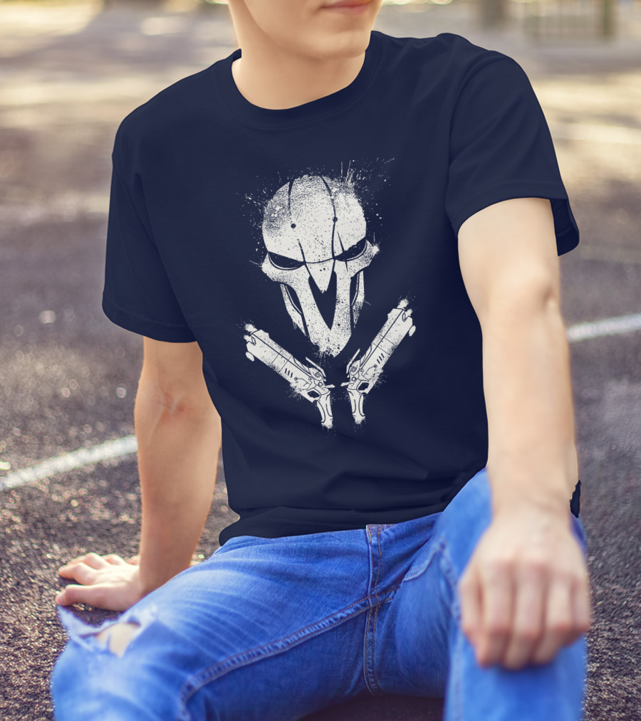 JHIN Reaper Mask With Dual Pistols T-Shirt