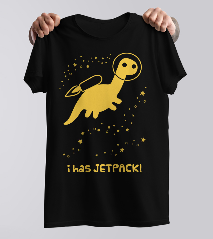 I Has JETPACK Dinosaur In Space T-Shirt
