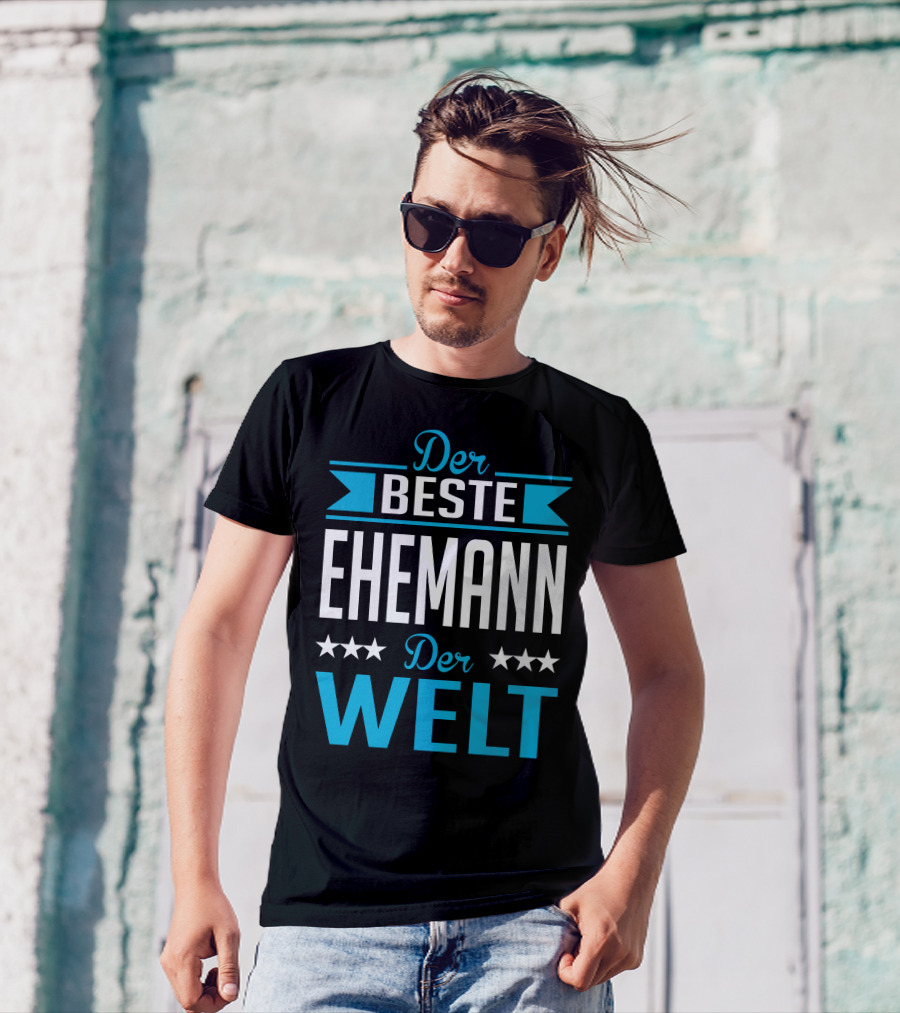 Der Beste Ehemann Der Welt Sterne Banner T-Shirt