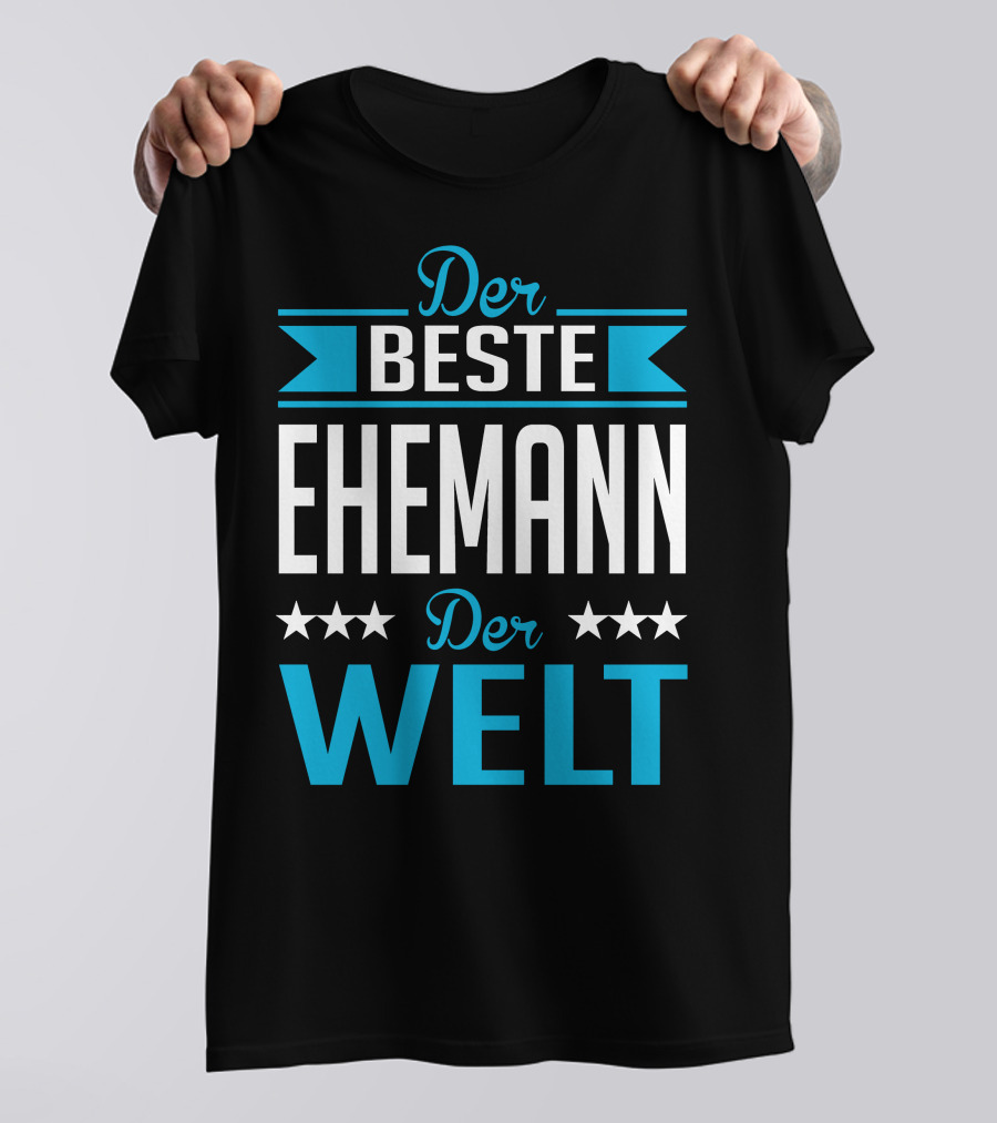 Der Beste Ehemann Der Welt Sterne Banner T-Shirt