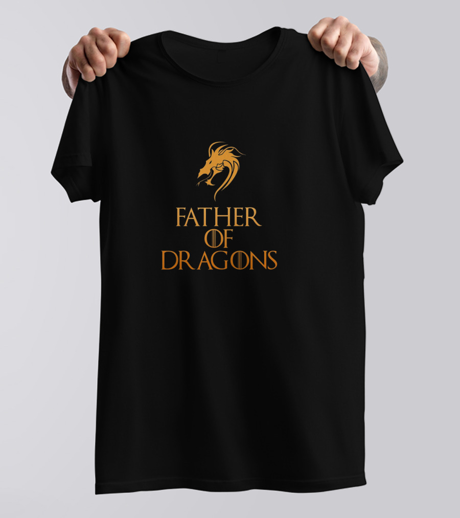 Father Of Dragons Cool Funny Dragon Head T-Shirt