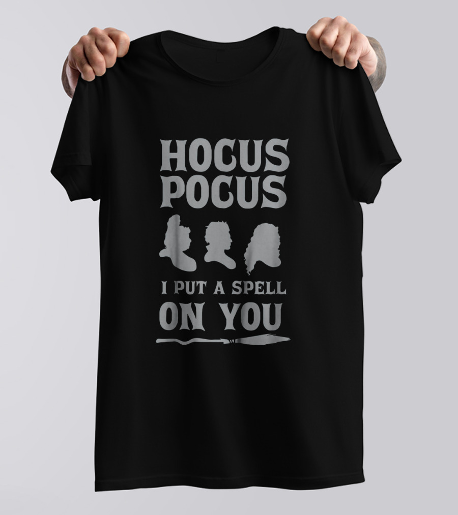 Hocus Pocus I Put A Spell On You Silhouette Witch Trio T-Shirt