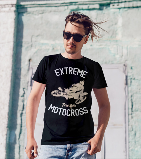 Extreme Freestyle Motocross Dirt Bike Rider Enduro Motorcycle T-Shirt