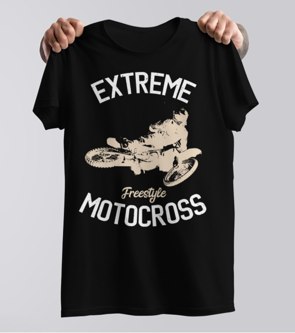 Extreme Freestyle Motocross Dirt Bike Rider Enduro Motorcycle T-Shirt