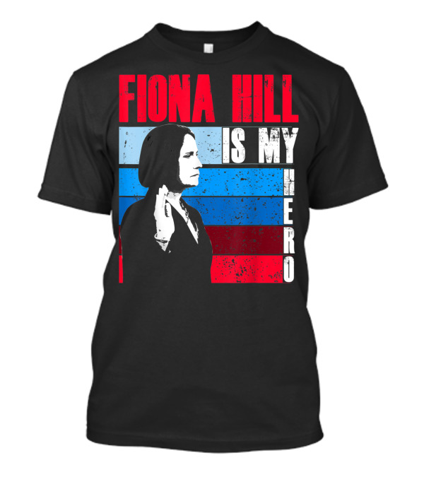 Fiona Hill Is My Hero Bold Red White Blue Stripes T-Shirt