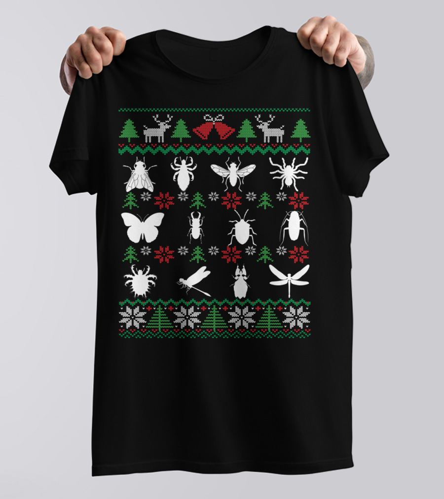 Bug Collector Entomology Insect Christmas T-Shirt