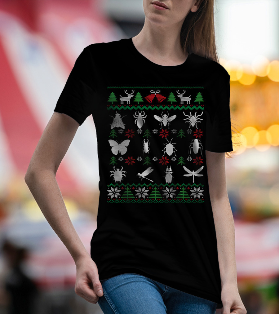 Bug Collector Entomology Insect Christmas T-Shirt
