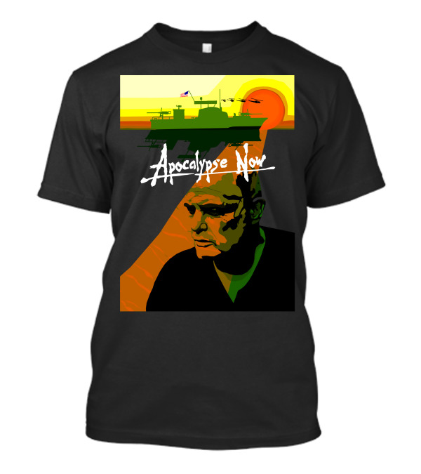 Apocalypse Now Vintage Movie Poster Art With Helicopters And Sun Background T-Shirt