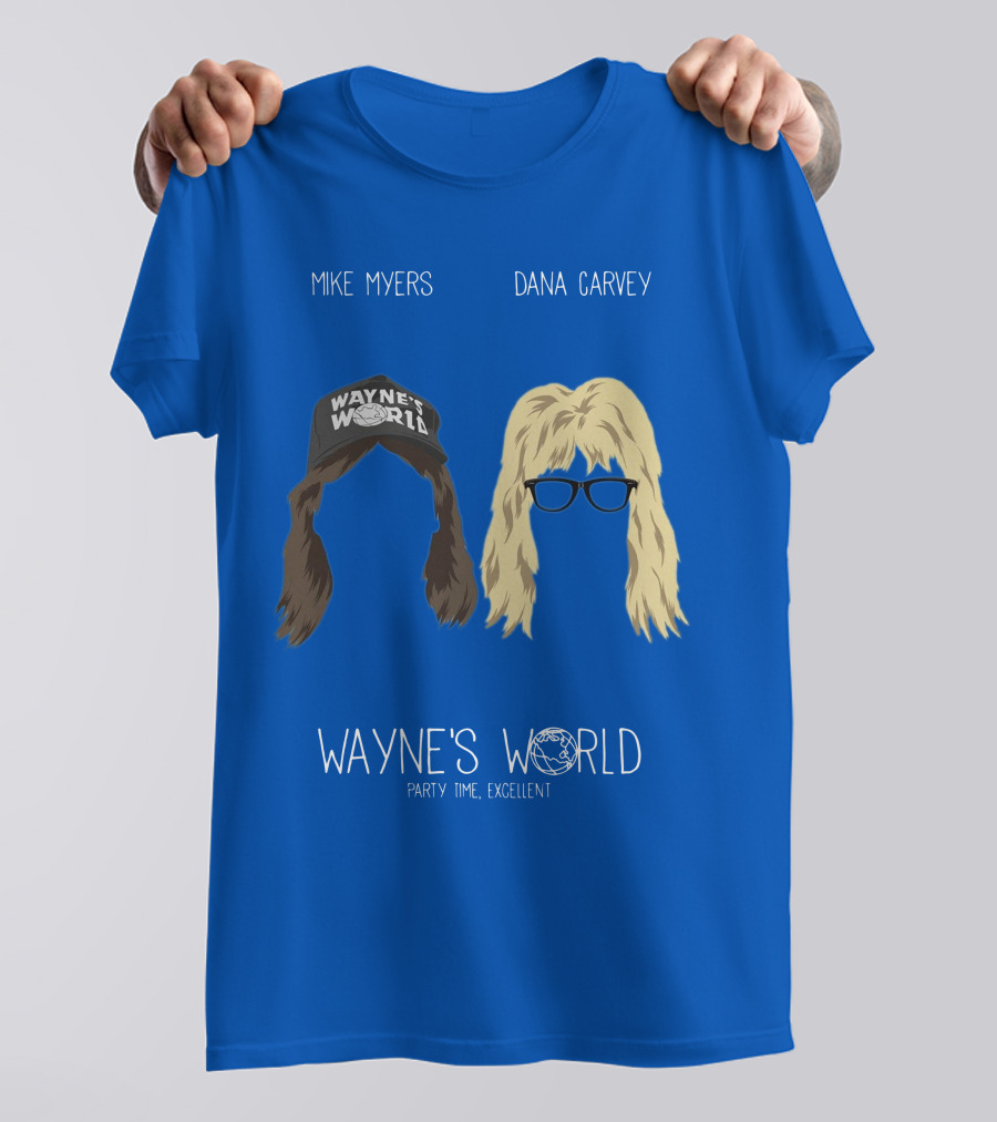 Wayne's World Mike Myers Dana Carvey Party Time Excellent T-Shirt