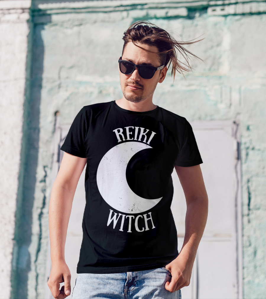 Reiki Witch Moon Crescent T-Shirt
