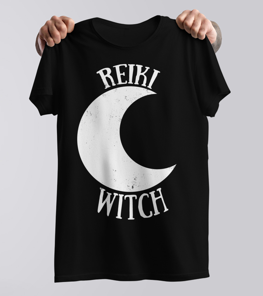 Reiki Witch Moon Crescent T-Shirt