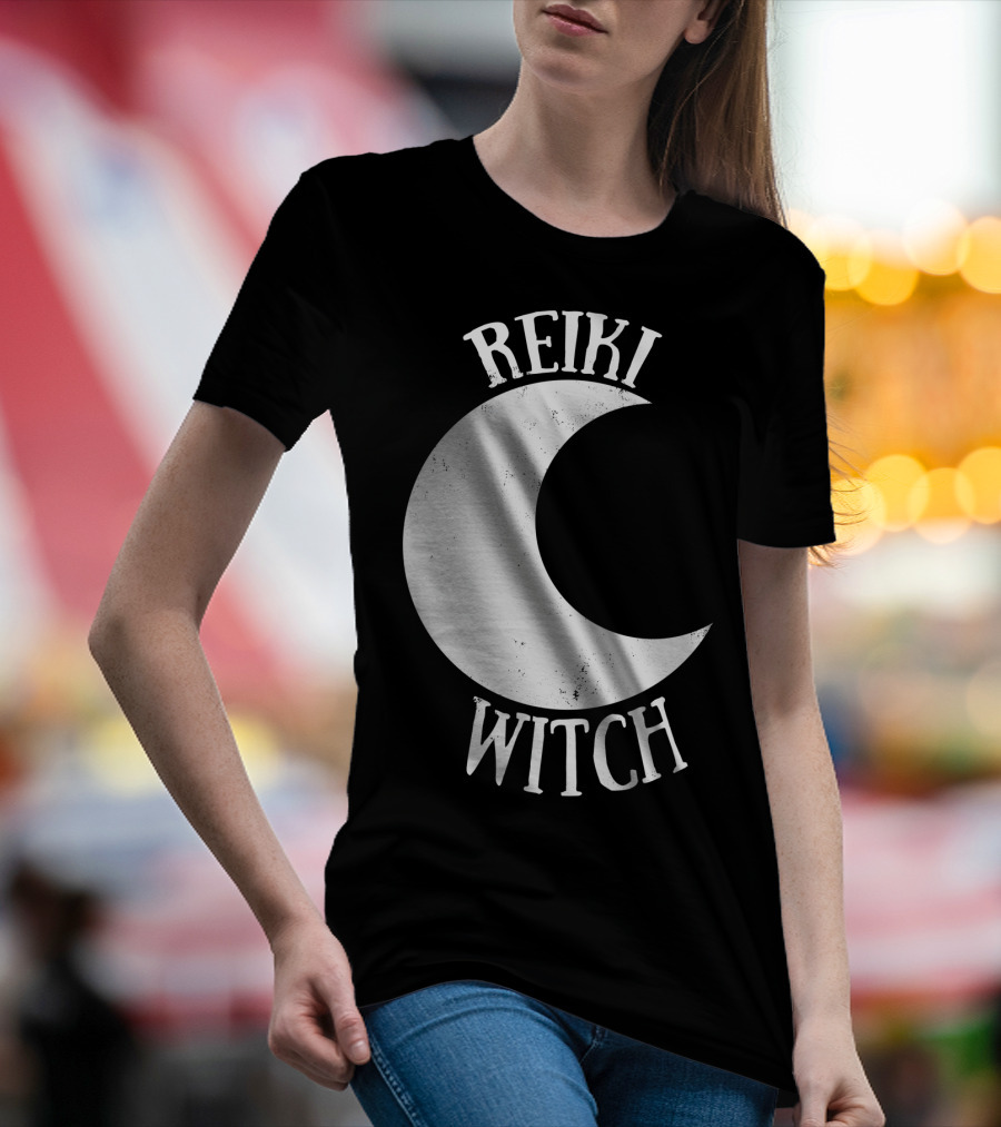 Reiki Witch Moon Crescent T-Shirt