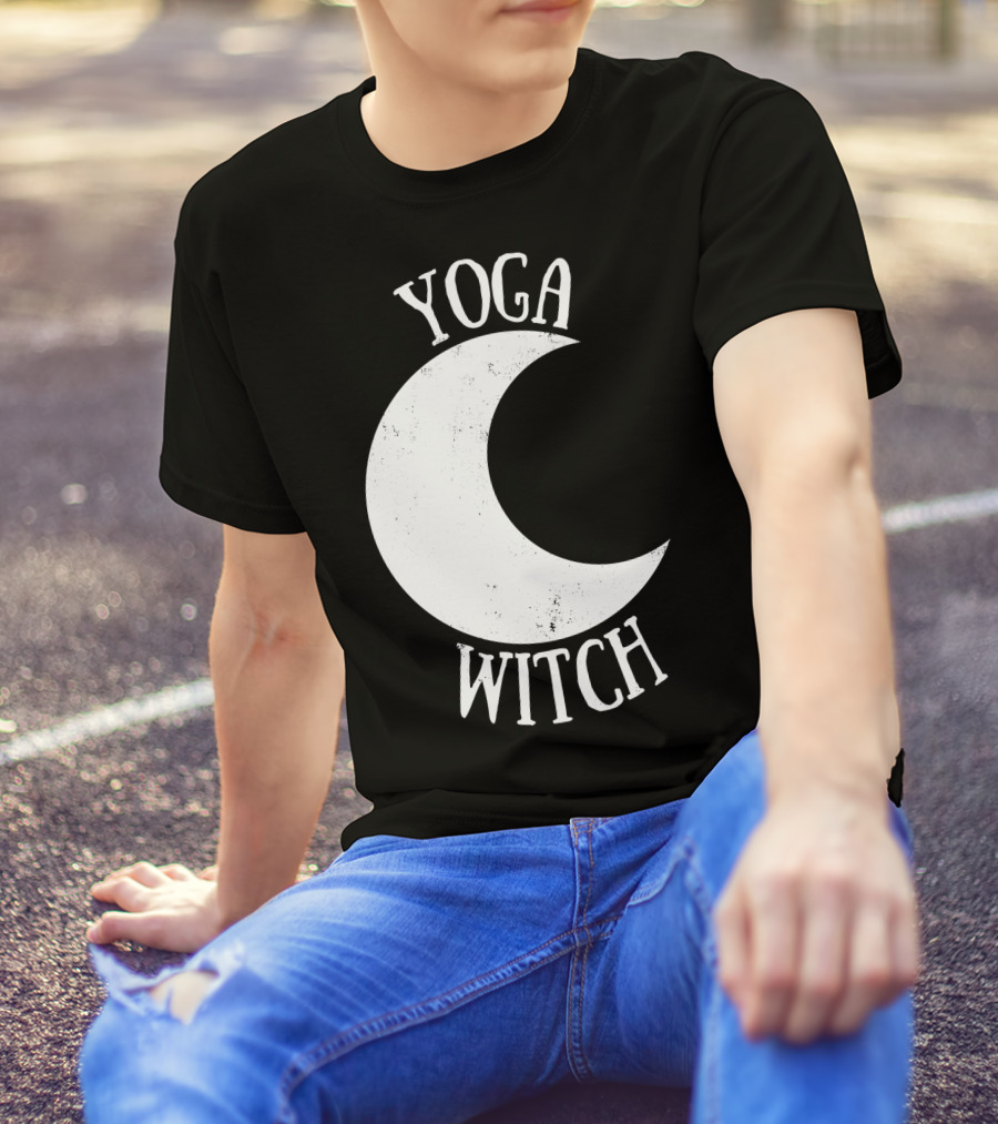 Yoga Witch Crescent Moon T-Shirt