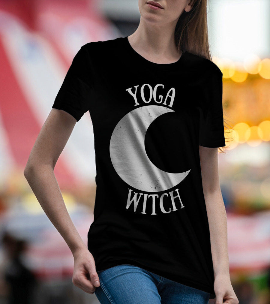 Yoga Witch Crescent Moon T-Shirt