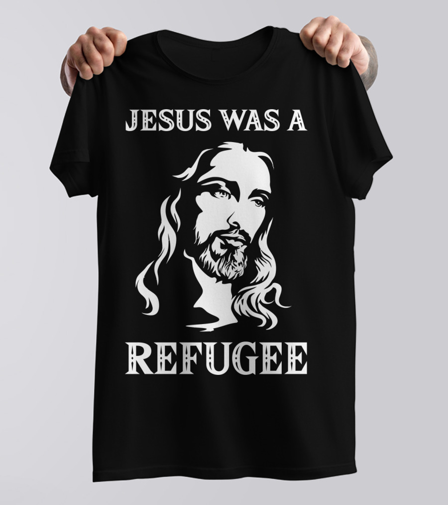 Jesus Was A Refugee Face Of Christ T-Shirt
