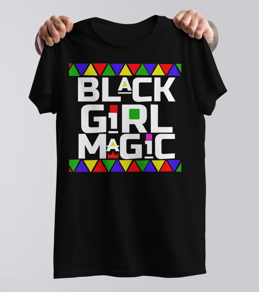 Black Girl Magic African Tribal Crown T-Shirt