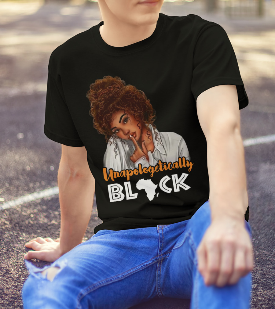 Unapologetically Black African Map T-Shirt