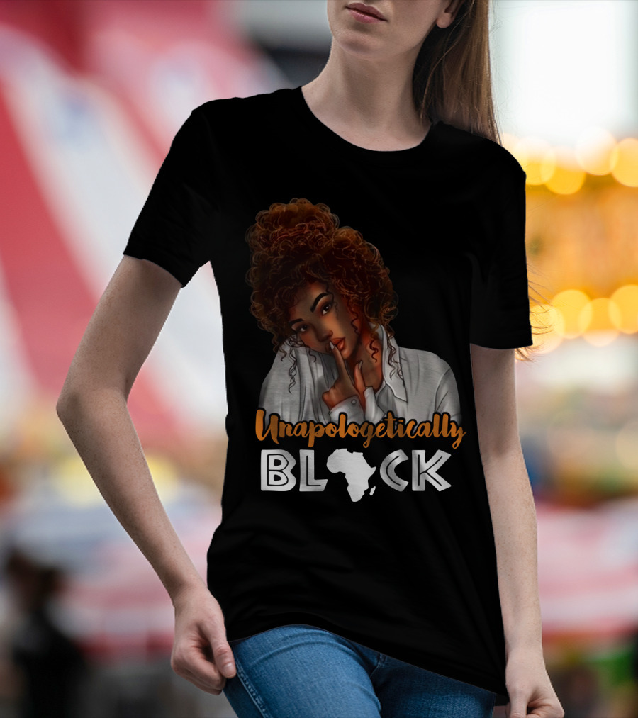 Unapologetically Black African Map T-Shirt